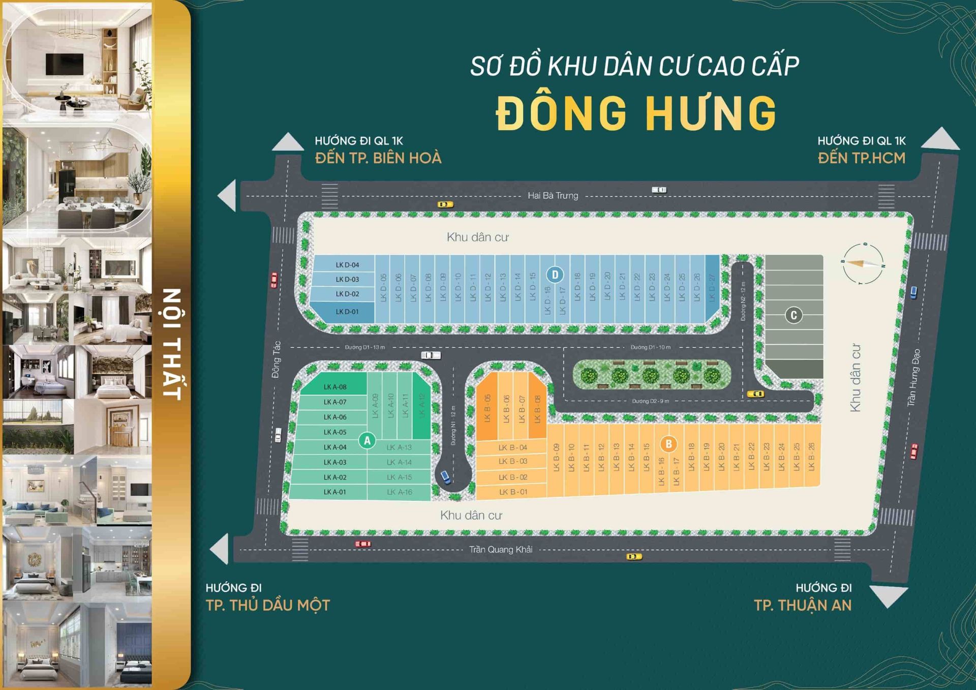 mặt bằng khu dân cư đông hưng