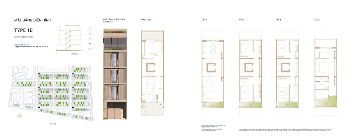 Layout Shophouse 1B The Global CIty