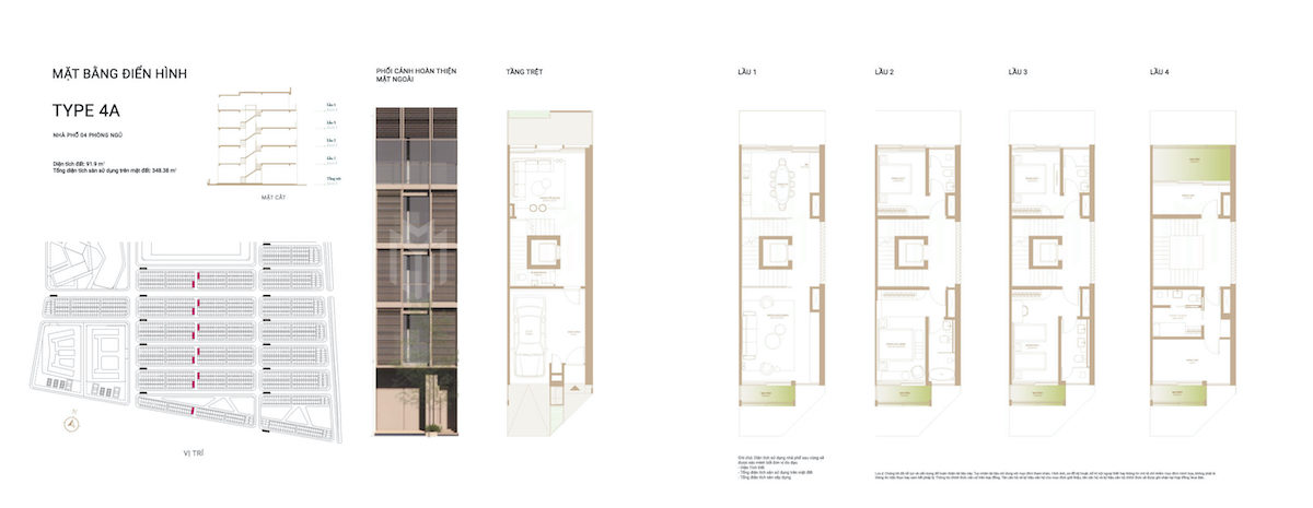 Layout Shophouse 4A The Global CIty