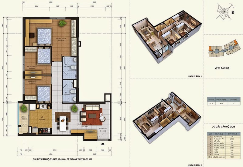 Thiết kế căn 01 15 