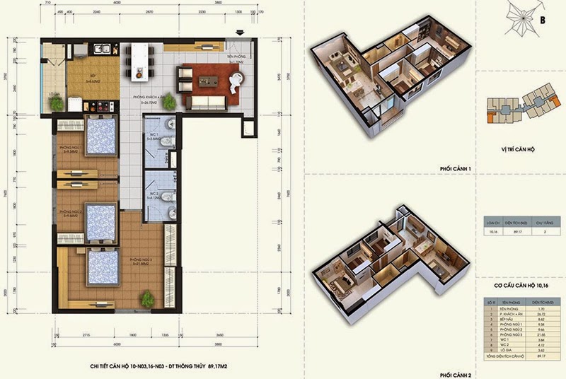 Thiết kế căn 10 16
