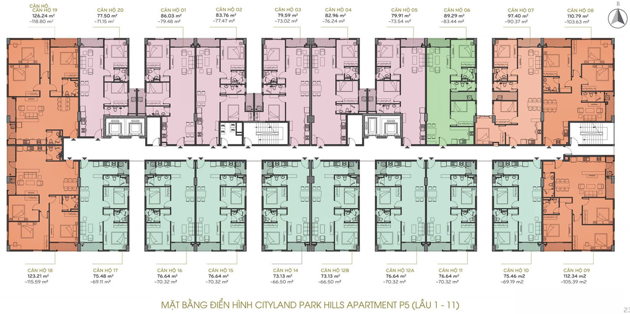 mat bang chung cu cityland thap p5