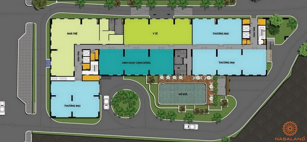 Mặt bằng dự án căn hộ Riva Park quận 4