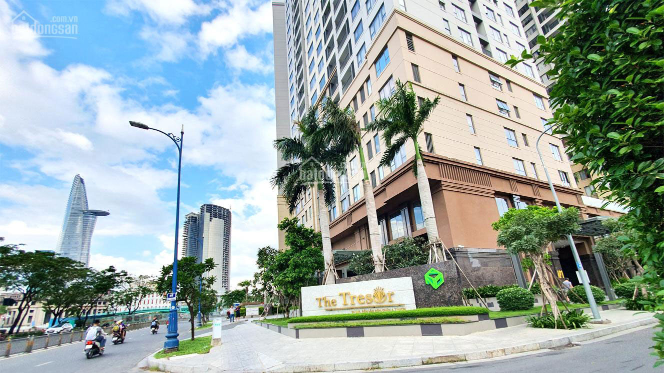 Phối cảnh tổng thể dự án căn hộ chung cư The Tresor Quận 4 Đường Bến Vân Đồn chủ đầu tư Novaland