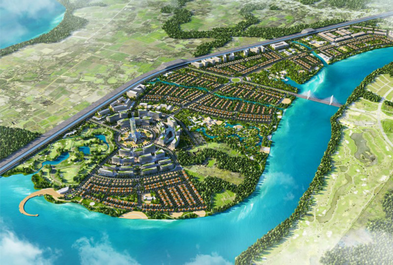 Tổng thể dự án khu đô thị du lịch Long Tân - Wisteria City Đồng Nai