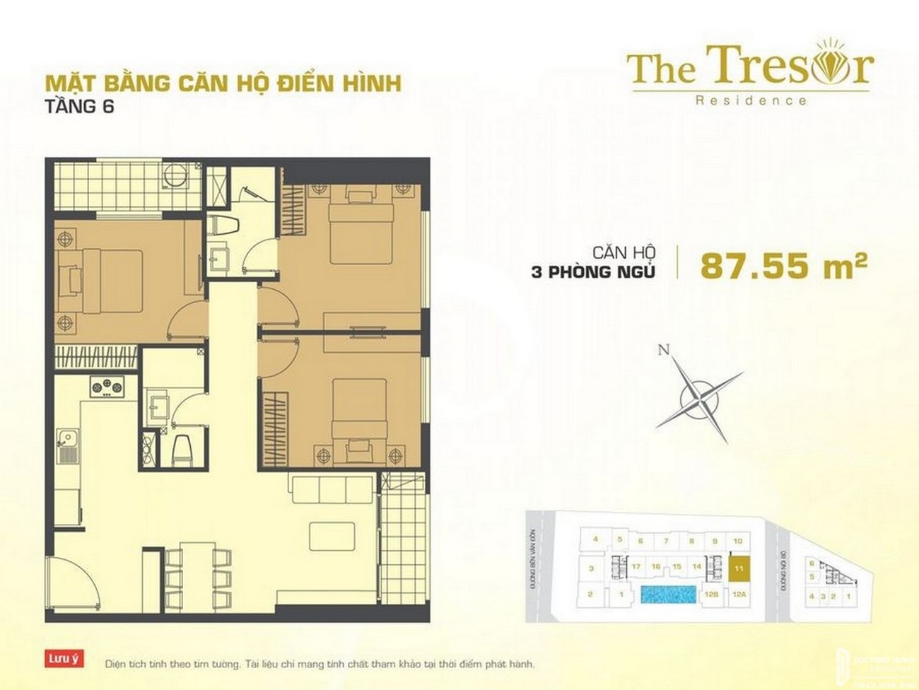 Thiết kế dự án căn hộ chung cư The Tresor Quận 4 Đường Bến Vân Đồn chủ đầu tư Novaland