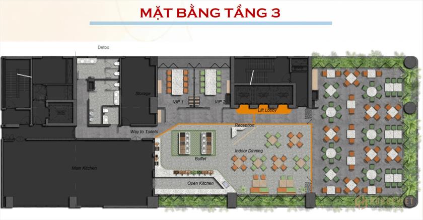 Mặt bằng dự án Felicia Oceanview Apart–Hotel 