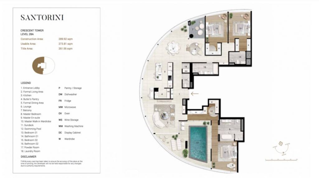 Mặt bằng của Penthouse City Garden Cresent Tower
