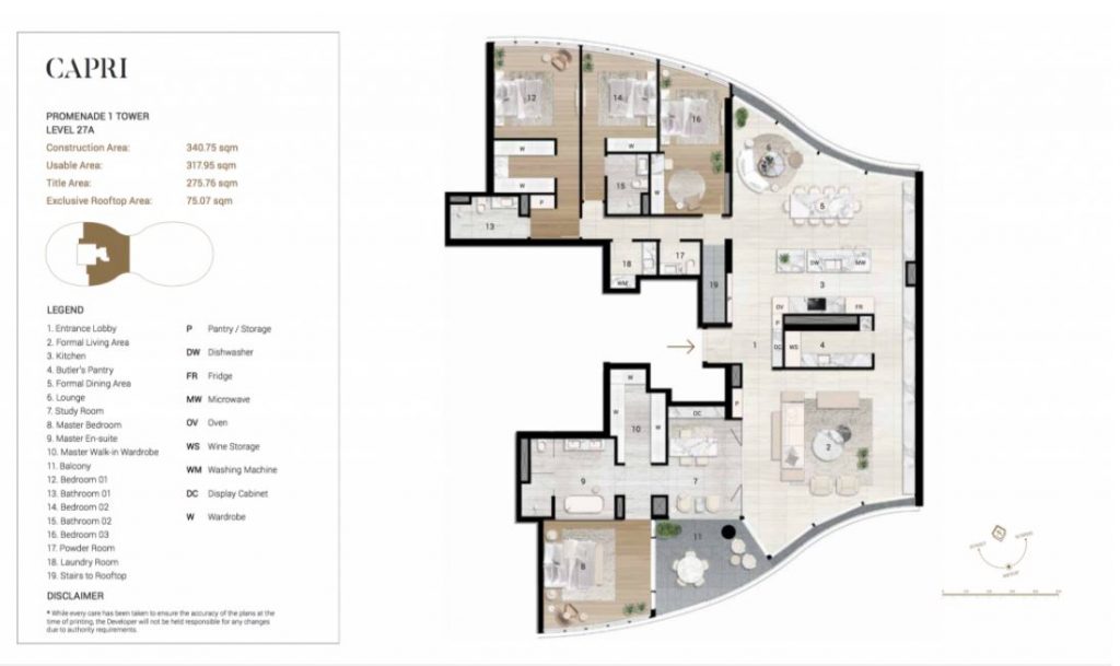 Mặt bằng Penthouse tầng 27A của dự án Cty Garden quận bình thạnh.