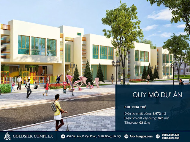 Phối cảnh khu nhà trẻ chung cư Goldsilk Complex Vạn Phúc