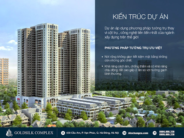 Kiến trúc dự án Goldsilk Complex Cầu Am
