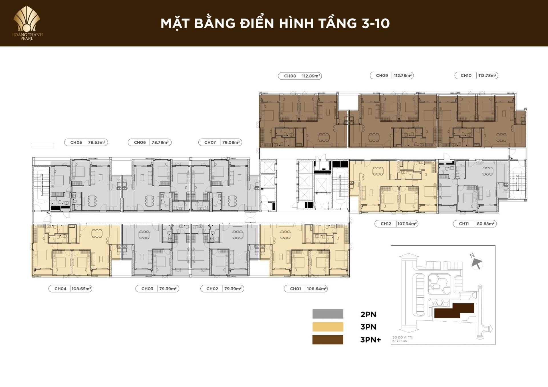 mặt bằng dự án hoàng thành pearl nguyễn văn giáp