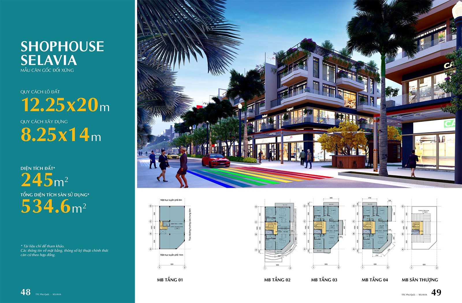 Mẫu Shophouse Căn Góc Đối Xứng.