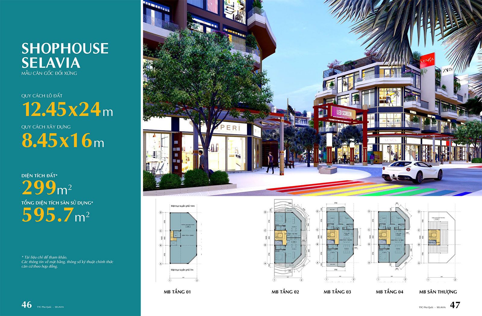 Mẫu Shophouse Căn Góc Đối Xứng.