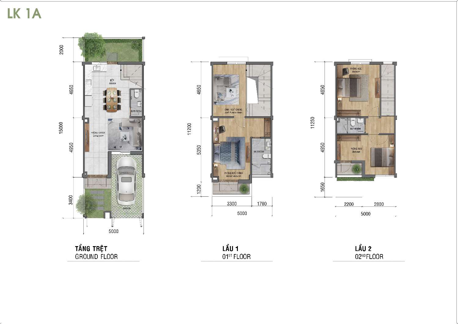 thiết kế 5x15 dự án lovera park bình chánh