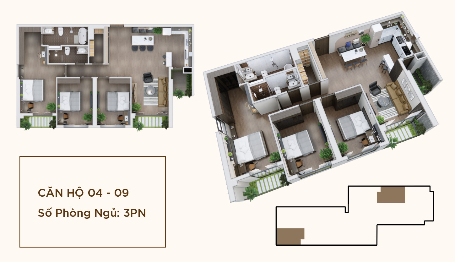 thiết kế căn hộ hoàng thành pearl 55 nguyễn văn giáp