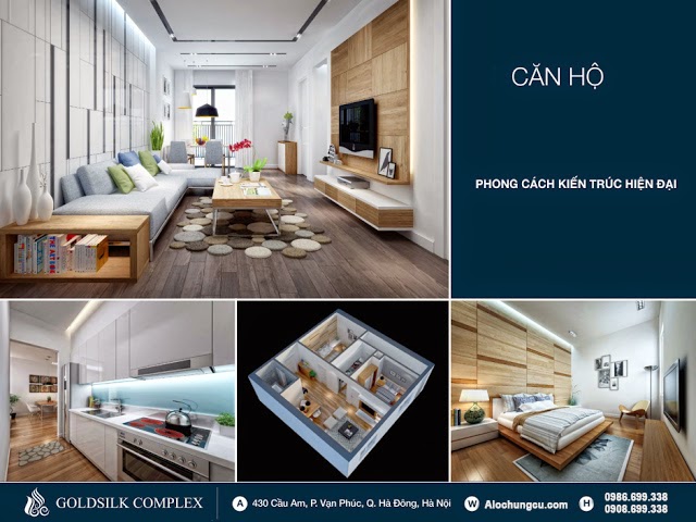 thiết kế căn hộ chung cư Goldsilk Complex Vạn Phúc
