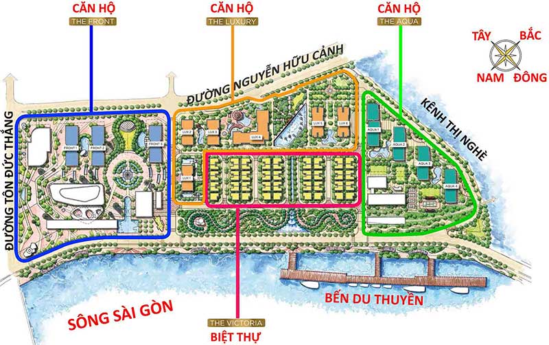 tổng thể vinhomes golden river
