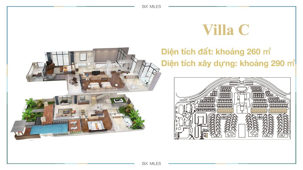 biệt thự 6 miles coast resort lăng cô
