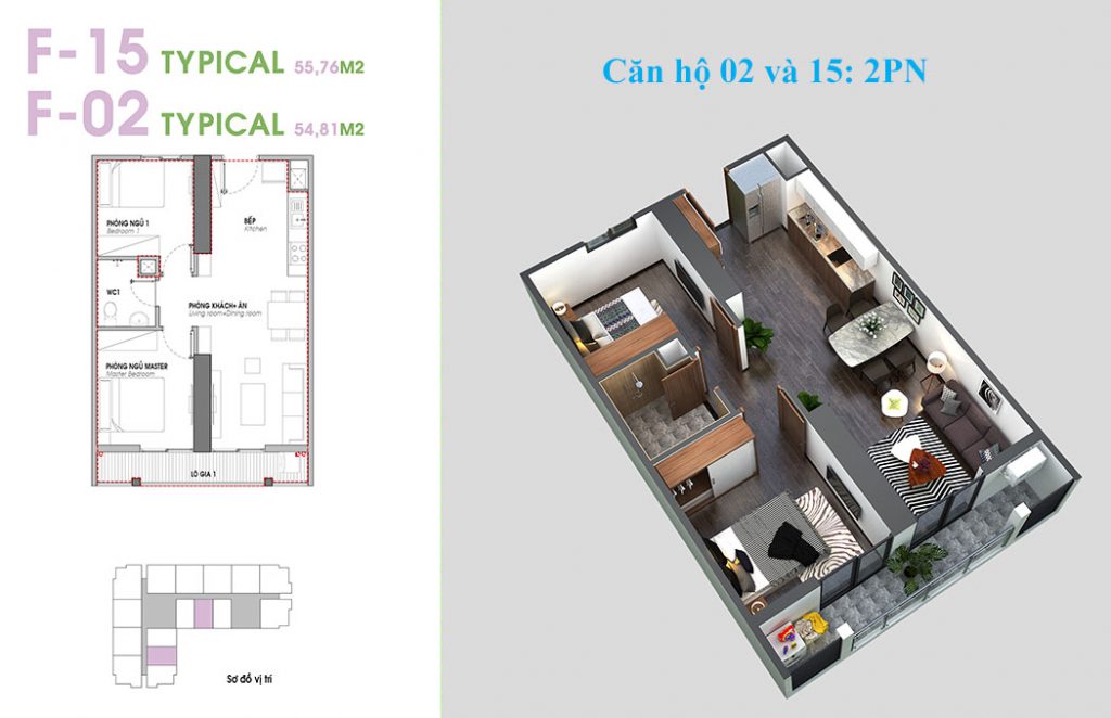 Căn hộ số 2 và 15 An Bình Plaza 