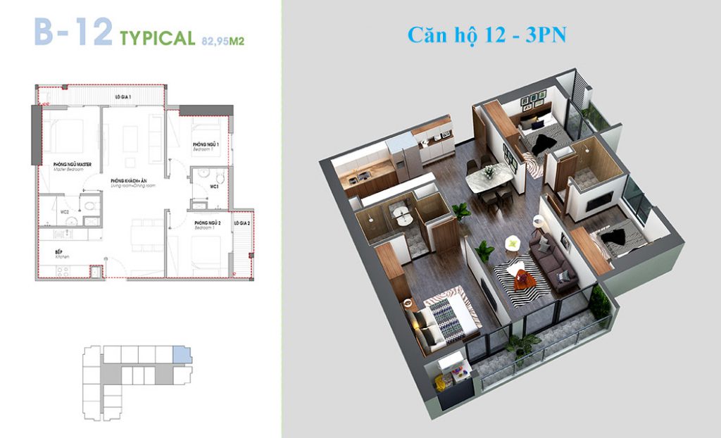 Thiết kế căn hộ 12 An Bình Plaza 