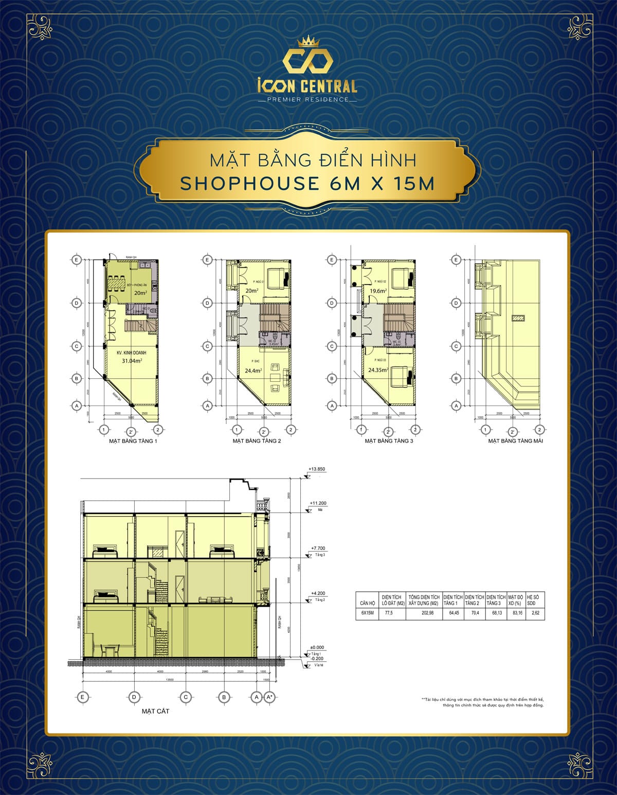 mat bang dien hinh shophouse 6x 15m icon central - SHOP OFFICE ICON CENTRAL DĨ AN BÌNH DƯƠNG