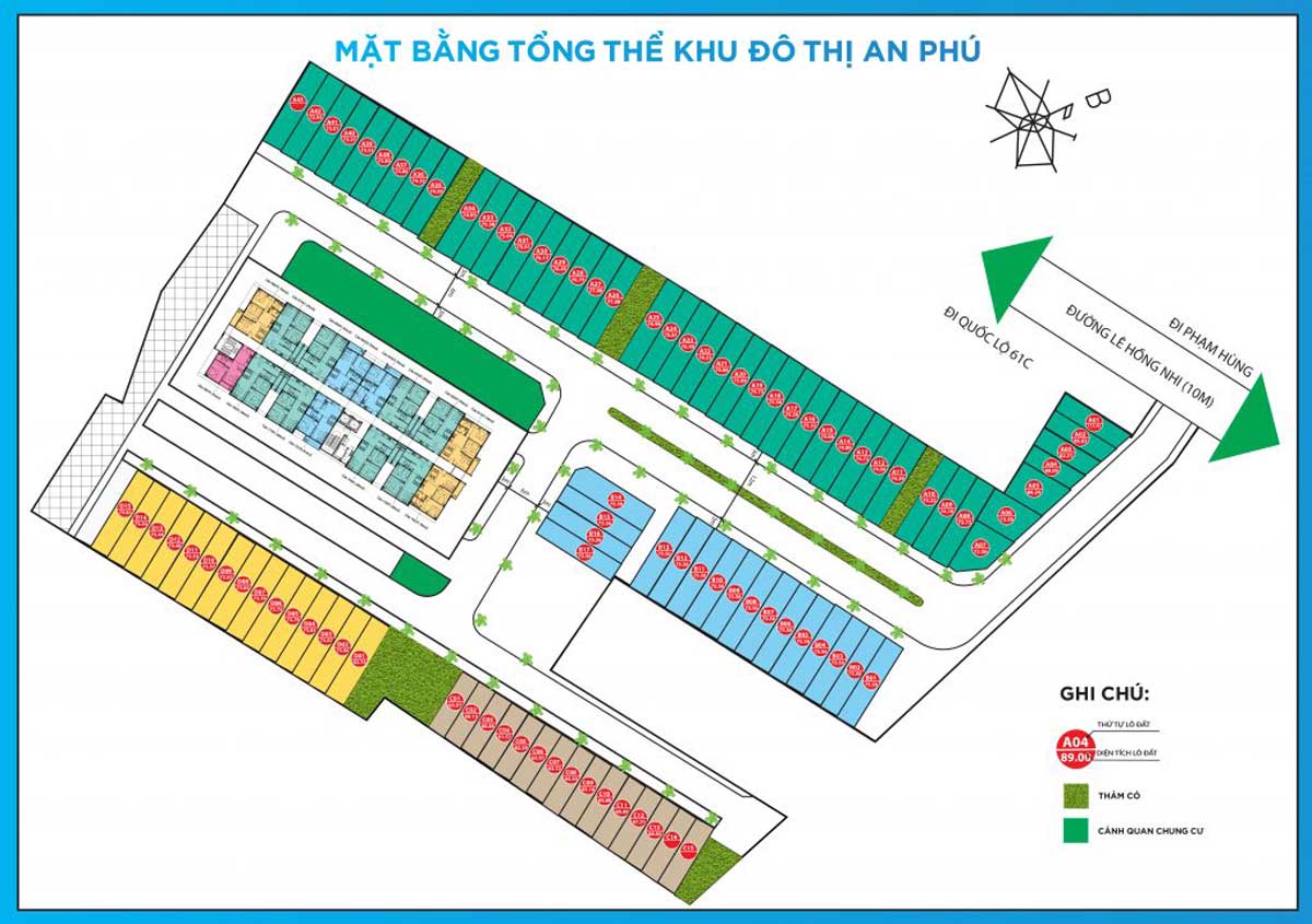Mat bang Phan lo Du an An Phu Eco City - An Phú Eco City