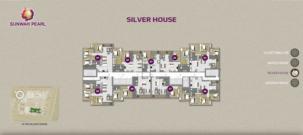 Mat bang tang Silver House Can ho Sunwah Pearl - Sunwah Pearl