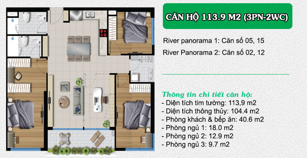 Thiết kế dự án căn hộ chung cư River Panorama Quận 7 Đường Hoàng Quốc Việt chủ đầu tư An Gia Investment liên hệ 0909509679