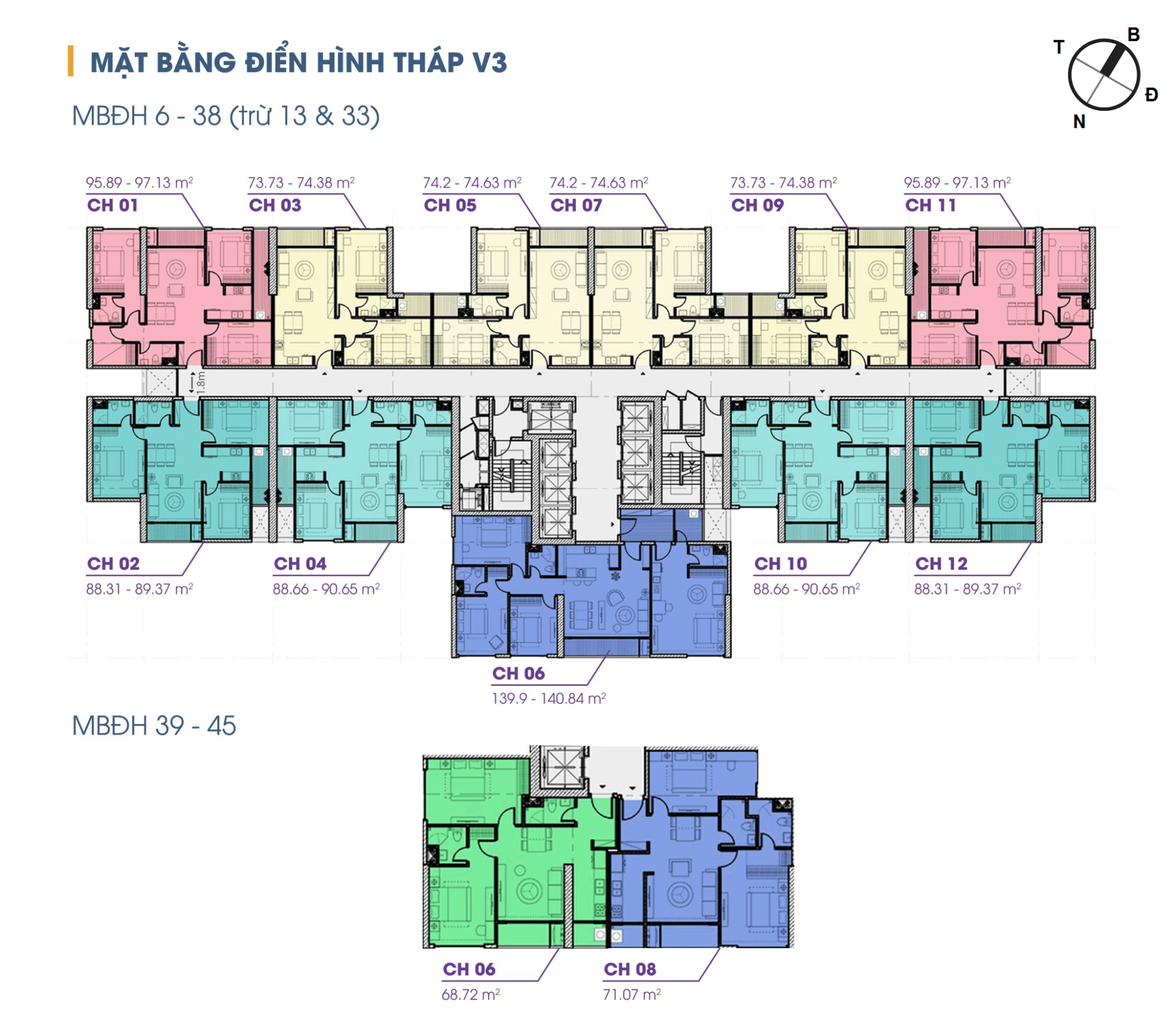 Mặt bằng chung cư The Terra An Hưng Hà Đông v3