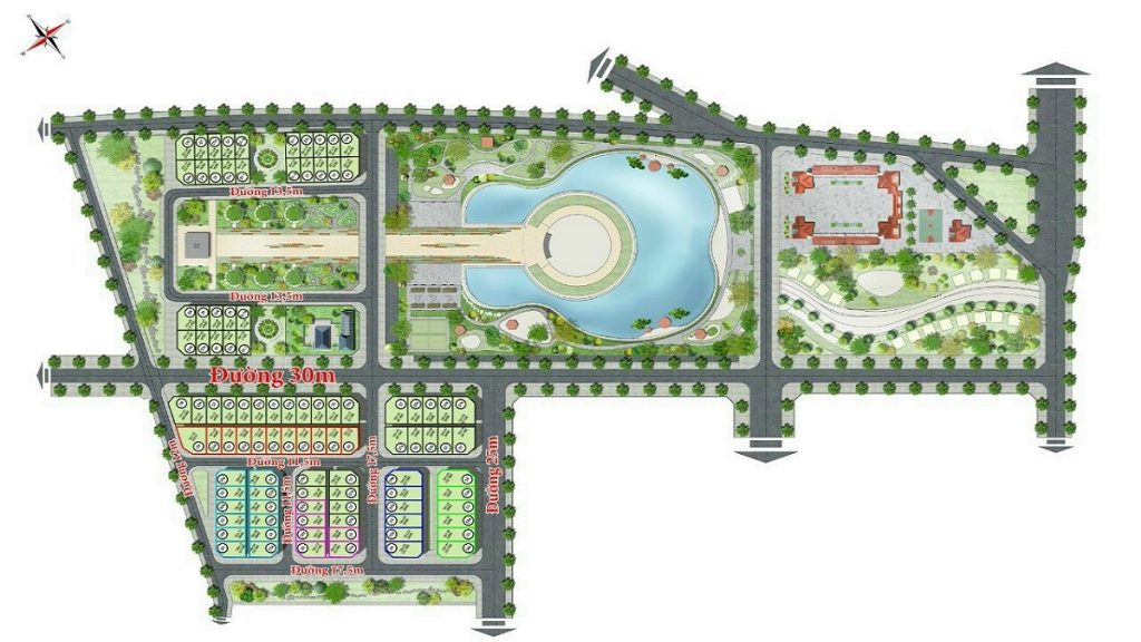 Mặt bằng biệt thự Đô Nghĩa Sol Lake Villa