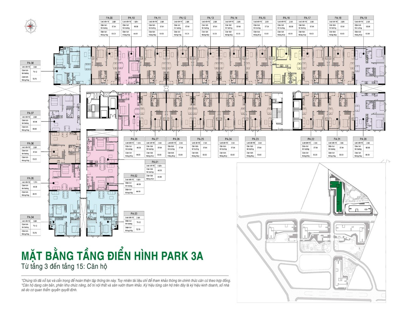 Mặt bằng tổng thể Park dự án căn hộ Picity High Park Quận 12