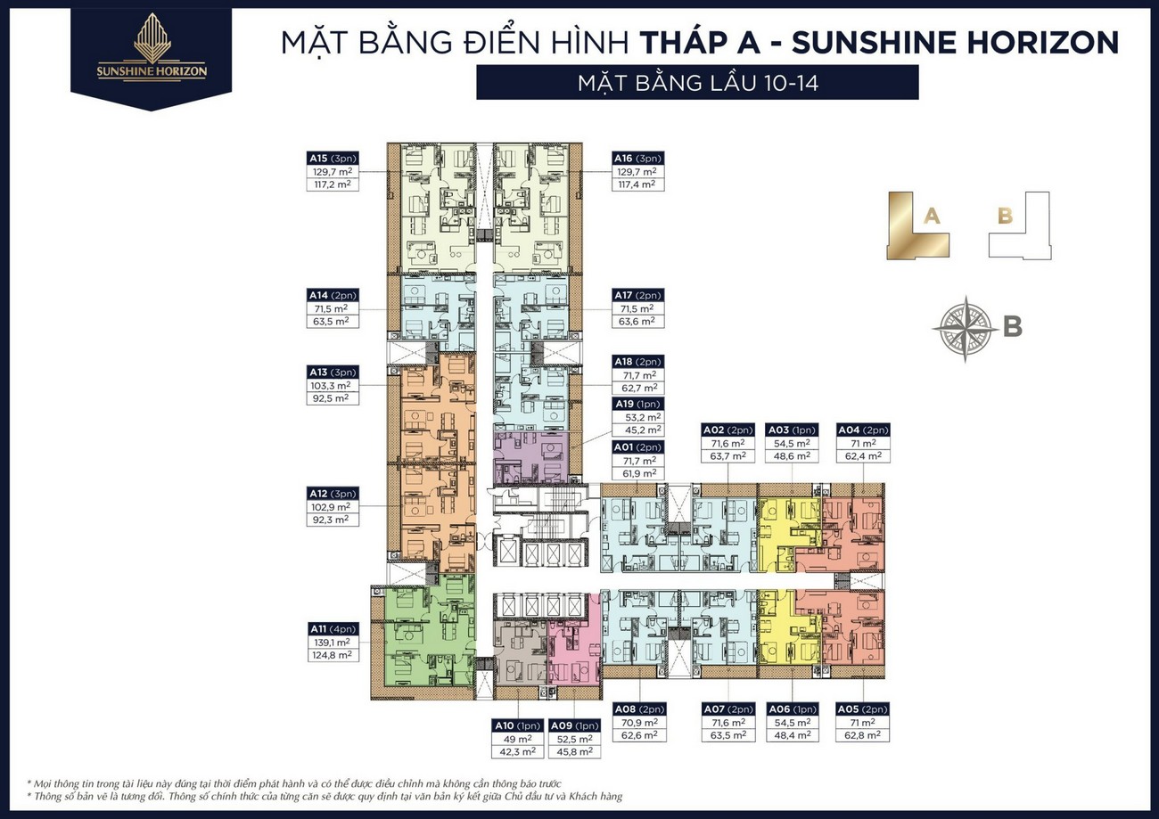 Mặt bằng dự án căn hộ chung cư Sunshine Horizon Quận 4 Đường Tôn Thất Thuyết chủ đầu tư Sunshine Group
