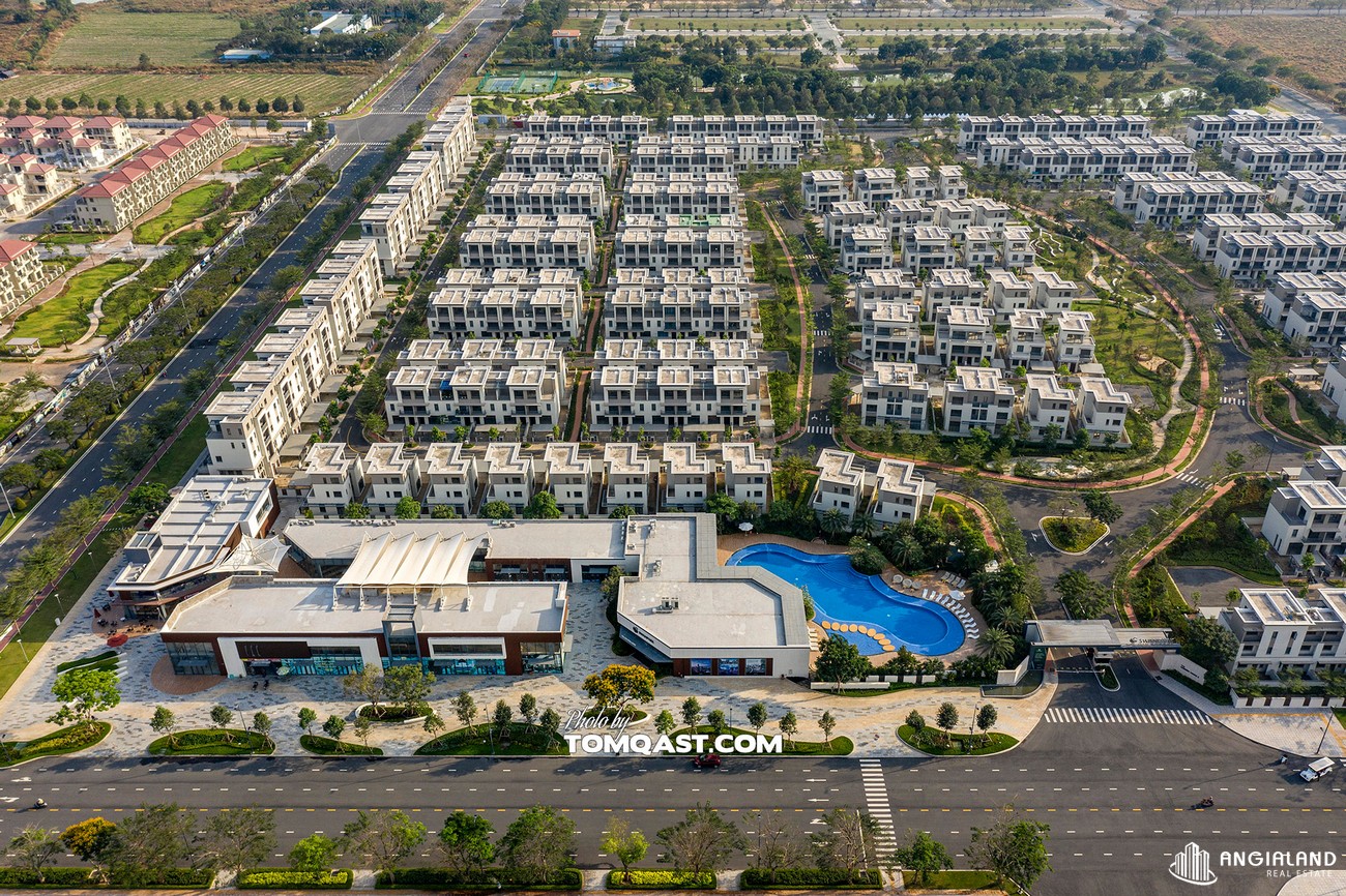 Phối cảnh tổng thể dự án Nhà Phố  Biệt Thự Swan Park Nhơn Trạch Đường Đường số 7 chủ đầu tư CFLD