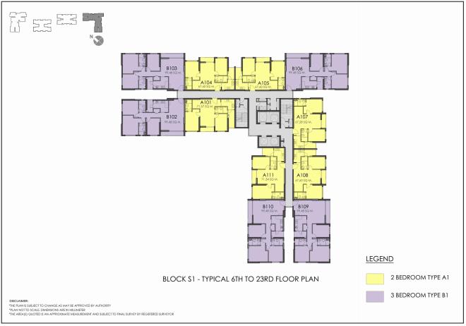 Mặt bằng Block S1 dự án Chung Cư Seasons Avenue