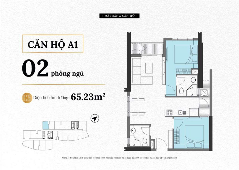 mat-bang-layout-can-ho-the-sailing-quy-nhon-a1-2pn-65m2