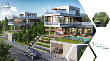 BÁN 5 SUẤT NGOẠI GIAO BIỆT THỰ LEGACY HILL HÒA BÌNH VIEW HỒ CÁ KOI CỰC ĐẸP. LH: 0975011810