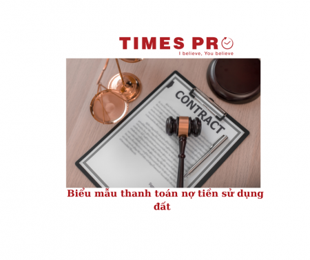 Biểu mẫu thanh toán nợ tiền sử dụng đất