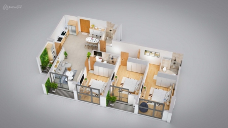 Chỉ 5x Tỷ đã có căn 3PN 3VS chung cư Khai Sơn CiTy - view sông đẹp nhất