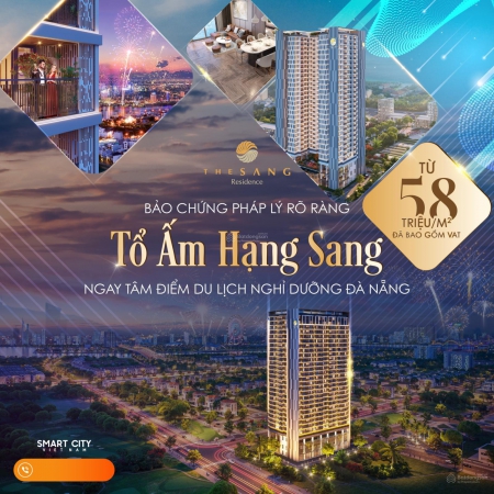 THE SANG RESIDENCE CĂN HỘ CAO CẤP VIEW BIỂN ĐÀ NẴNG SỞ HỮU LÂU DÀI, BÀN GIAO FULL NỘI THẤT CAO CẤP