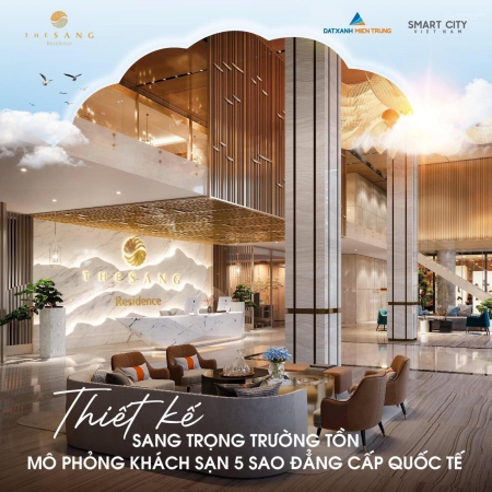 Bán căn hộ cao cấp The Sang Residence - View biển - sổ hồng - Vay 0% lãi suất + Tặng nội thất 300tr