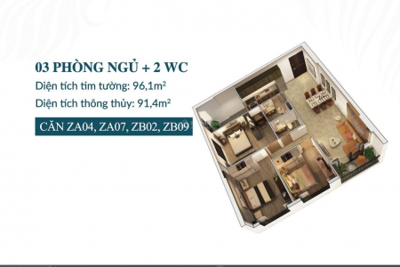 Bán căn hộ chính chủ đợt đầu giá tốt DA Feliz Homes, căn góc 91m2 view nội khu