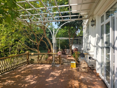 Bán gấp BT Hoa Sữa 9 Riverside, 300m2, view sông, full nội thất hiện đại, thang máy kính, giá 48 tỷ