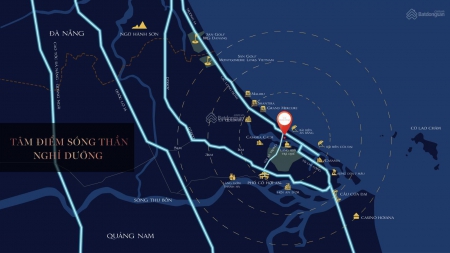 Duy nhất 2 lô 2 MT sông ngay bến du thuyền cách biển An Bàng 500m sổ đỏ lâu dài CK 5%