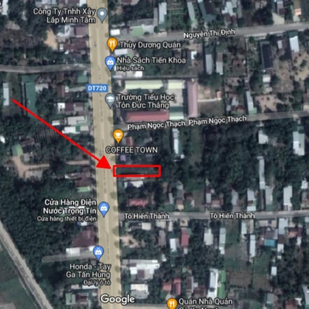 Bán 565m2 đất nền mặt tiển đường Tôn Đức Thắng, Võ Xu, Đức Linh, Bình Thuận