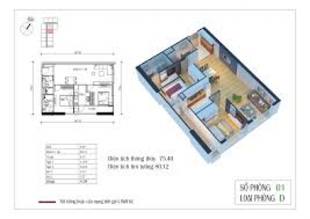 Bán gấp trong tuần căn hộ 75m2 dự án Eco Green City 2PN, 2WC giá rẻ