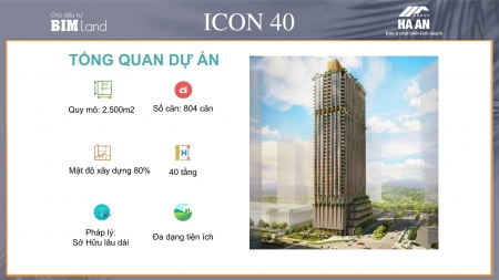 ICON40 căn hộ dịch vụ, CK 4%, nhân ngay căn đẹp mặt đường lớn, view biển sở hữu lâu dài